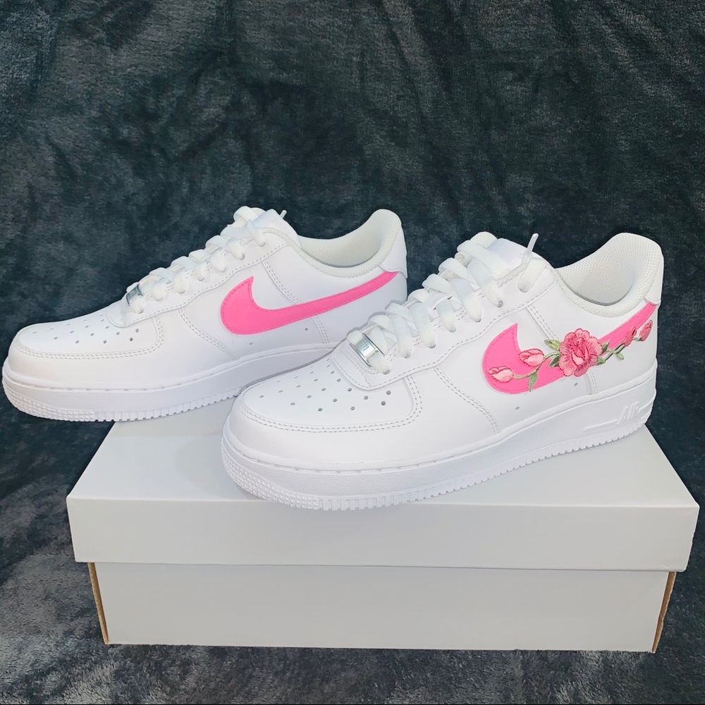 Custom pink rose air force’s - Picture 4 of 5